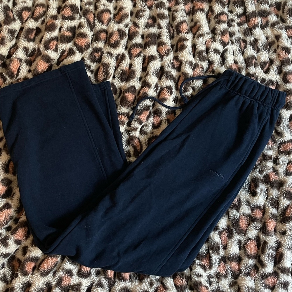 Garage Navy Flare Pants
